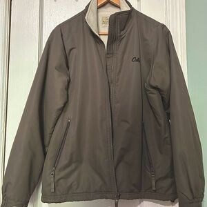 EUC women’s Cabela's Gray Windbreaker Lightweight Jacket feels lined size M